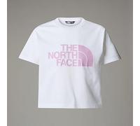 THE NORTH FACE NF0A8DRQ9ZT G S/S Crop Easy Tee T-Shirt Unisex Bambino TNF White/Cyber Pink Taglia M