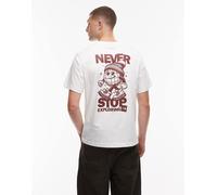The North Face - NSE Global - T-shirt oversize bianca con stampa sul retro-Bianco S