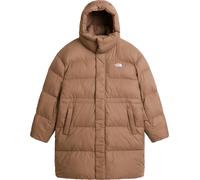The North Face - Parka caldo e antivento - W Puffer Oversized Parka Garnet per Donne in Nylon - Taglia M - Beige