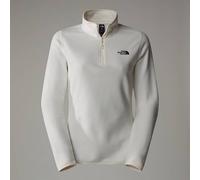 The North Face Pile 100 Glacier Con Cerniera A 1/4 Da Donna White Dune-npf Rozmiar XL female