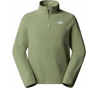 The North Face - Pile con zip da uomo - M Glacier Fleece 1/4 Zip Jacket Bark Mist per Uomo - Taglia L - Verde