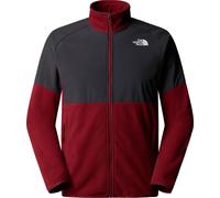 The North Face - Pile con zip da uomo - M Glacier Heavyweight Full Zip Sumac Asphalt Grey per Uomo - Taglia L - rosso