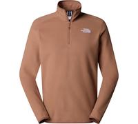 The North Face - Pile con zip - M 100 Glacier 1/4 Zip Latte per Uomo - Taglia M - Marrone Marrone M