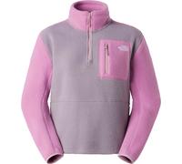 The North Face - Pile da escursionismo con zip - W Yumiori 1/4 Zip Transcendent Grey per Donne in Poliestere Riciclato - Taglia L - Grigio