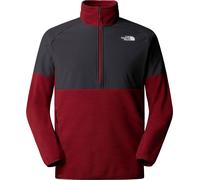 The North Face - Pile da uomo con mezza zip - M Glacier Heavyweight 1/2 Zip Sumac Asphalt Grey per Uomo - Taglia XL - rosso