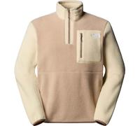 The North Face - Pile da uomo con mezza zip - M Yumiori 1/4 Zip Mushroom Grey Gravel Mocha Brown per Uomo - Taglia 142-151 - Beige