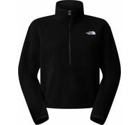 The North Face - Pile donna a mezza zip corta - W Glacier Fleece 1/2 Zip Short Jacket TNF Black per Donne - Taglia L - Nero