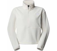 The North Face - Pile donna a mezza zip corta - W Glacier Fleece 1/2 Zip Short Jacket White Dune per Donne - Taglia S - Beige