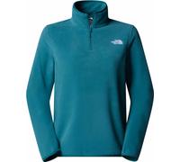 The North Face - Pile donna con mezza zip - W Glacier Fleece 1/4 Zip Jacket Space per Donne - Taglia 142-151 - Blu