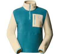 The North Face - Pile donna con mezza zip - W Yumiori 1/4 Zip Space Gravel Blue Eclipse per Donne - Taglia XS