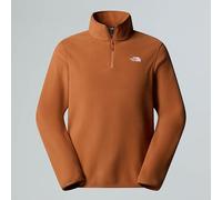 The North Face - Pile con zip da uomo - M Glacier Fleece 1/4 Zip Jacket Burnt Umber per Uomo - Taglia S - Marrone