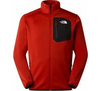 The North Face - Pile resistente con zip - M Crest Full Zip Jacket Iron Clay TNF Black per Uomo in Poliestere Riciclato - Taglia L - rosso