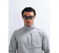 The North Face pile tecnico con zip a 1/4 grigio chiaro M