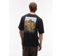 The North Face - Plant and Flora - T-shirt oversize nera con stampa sul retro-Nero M