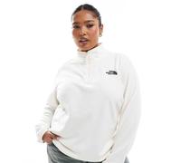 The North Face Plus - Size 100 Glacier - Pile bianco dune con zip corta 2X