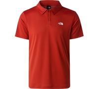 The North Face - Polo da escursionismo leggero e ultra traspirante con colletto abbottonato e maniche a costine - M Tanken Polo Iron Clay per Uomo - Taglia L - rosso