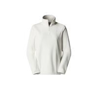 The North Face - Pile donna con mezza zip - W Glacier Fleece 1/4 Zip Jacket White Dune per Donne - Taglia L - Beige