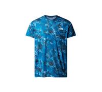 The North Face Reaxion Amp Crew Print Maglietta a Maniche Lunghe Senza Collo Adriatic Blue Moss Camo Print XL