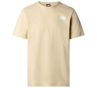 T-shirt The North Face Redbox manica corta bianco crema logo nero - M
