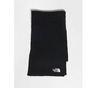 The North Face - Sciarpa nera con riquadro del logo-Nero One Size