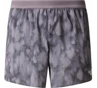 The North Face - Short leggero e traspirante per il Running - M Sunriser Short 5" Print Transcendent Grey per Uomo in Poliestere Riciclato - Taglia L - Grigio