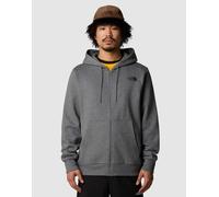The North Face - Simple Dome - Felpa grigia con cappuccio e zip-Grigio XS
