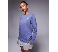 The North Face - Women's L/S Simple Dome Tee - Maglia a manica lunga XXL blu