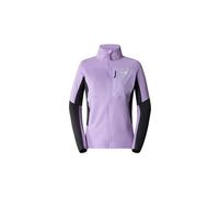 The North Face W Stormgap Powergrid Hoodie - felpa in pile - donna S Violet/Black woman Polartec Power Grid,Recycled Materials,Recycled Polyester