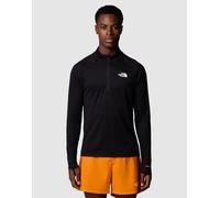 The North Face - Sunriser - Top a maniche lunghe nero tnf con cerniera lampo corta S