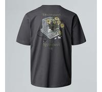 The North Face T-shirt Connect Relaxed Graphic Unisex Anthracite Grey Rozmiar S male