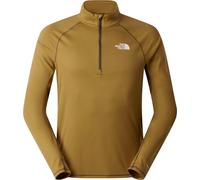 The North Face - T-shirt da running leggero e traspirante con collo con zip - M Sunriser 1/4 Zip Cedar per Uomo in Poliestere Riciclato - Taglia L - Marrone