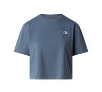 The North Face T-Shirt Donna Evolution Simple Dome Cropped Misto Cotone Grigio Granite