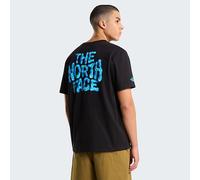 The North Face T-shirt Drip Logo Relaxed Con Grafica Da Uomo Tnf Black Rozmiar S male