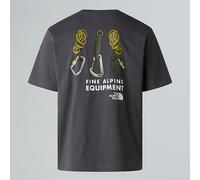 The North Face - Explore Gear - T-shirt grigio slavato unisex vestibilità comoda con stampa sulla schiena S