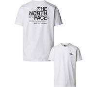 The North Face - T-shirt in Cotone - M Mountain Sketch SS Tee TNF White per Uomo in Cotone - Taglia XXL - Bianco
