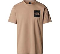 The North Face - T-shirt in Cotone - M SS Fine Tee Mushroom Grey per Uomo in Cotone - Taglia 152-160 - Grigio