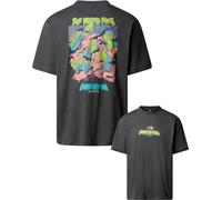 The North Face - T-shirt in Cotone - U Expedition Celebration Oversized S/S T Anthracite Grey per Uomo in Cotone - Taglia L - Grigio