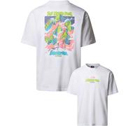 The North Face - T-shirt in Cotone - U Expedition Celebration Oversized S/S T TNF White per Uomo in Cotone - Taglia L - Nero
