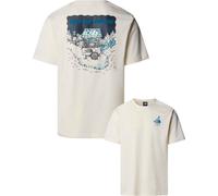 The North Face - T-shirt in Cotone - U Powder Days Relaxed S/S Tee-Graphic White Dune per Uomo in Cotone - Taglia XL - Beige