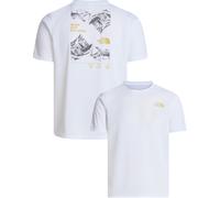 The North Face - T-shirt leggero e con asciugatura rapida - M Foundation Mount SS Tee TNF White per Uomo in Poliestere Riciclato - Taglia S - Bianco