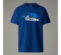 THE NORTH FACE NF0A87NTD1R M S/S Mountain Line Tee T-Shirt Uomo Estate Blue Taglia M