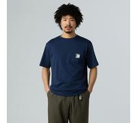 Maglietta da uomo The North Face M Mountain Logo Relaxed S/S Pocket Tee Taglia: L / Colore: blu scuro