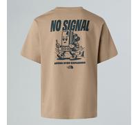 The North Face T-shirt No Signal Relaxed Unisex Mushroom Grey Rozmiar XS male