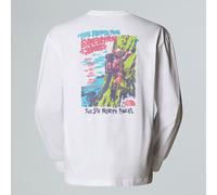 The North Face T-shirt Oversize A Maniche Lunghe Expedition Celebration Unisex Tnf White Rozmiar M male