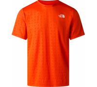 The North Face - T-shirt tecnico e leggero da escursionismo - M 24/7 Pentadome Embossed Reg SS Tee Lava Red per Uomo - Taglia M - rosso