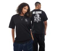 The North Face - T-shirt unisex nera con stampa "No Signal" sul retro-Nero M