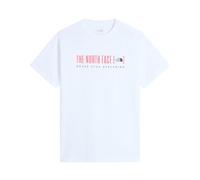 The North Face T-Shirt Uomo Bracket Logo-TNF WHITE-L | Girocollo, Logo sul Retro, Jersey in Cotone Morbido