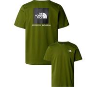 The North Face - T-shirt Uomo versatile con stampa del logo - M SS Box NSE Tee Woodland Green TNF Black per Uomo in Cotone - Taglia L - Verde