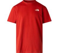 The North Face - T-shirt urbana a maniche corte in misto cotone - M Vertical Regular Short Sleeve Tee Iron Clay per Uomo in Cotone - Taglia XL - rosso