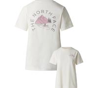The North Face - T-shirt urbana a maniche corte in misto cotone - W Monte Regular Short Sleeve Tee-Graphic White Dune per Donne in Cotone - Taglia L - Bianco